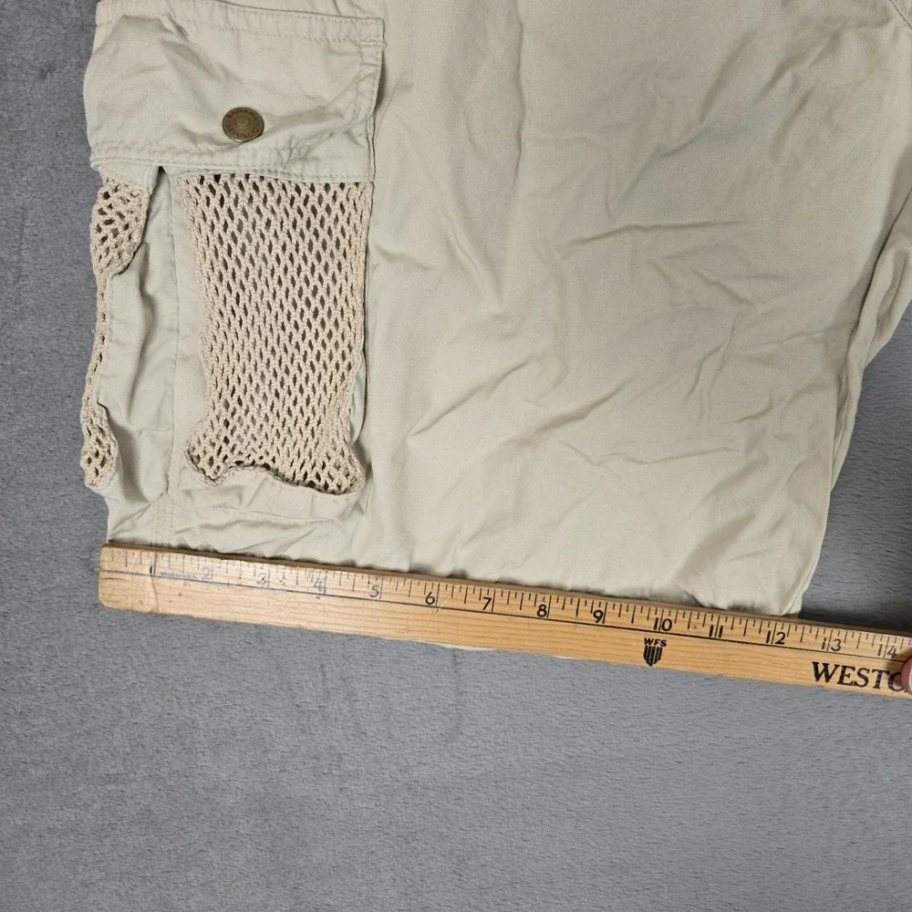 VTG Banana Republic Cargo Shorts Men 35 Safari Travel Outback Photographer Beige